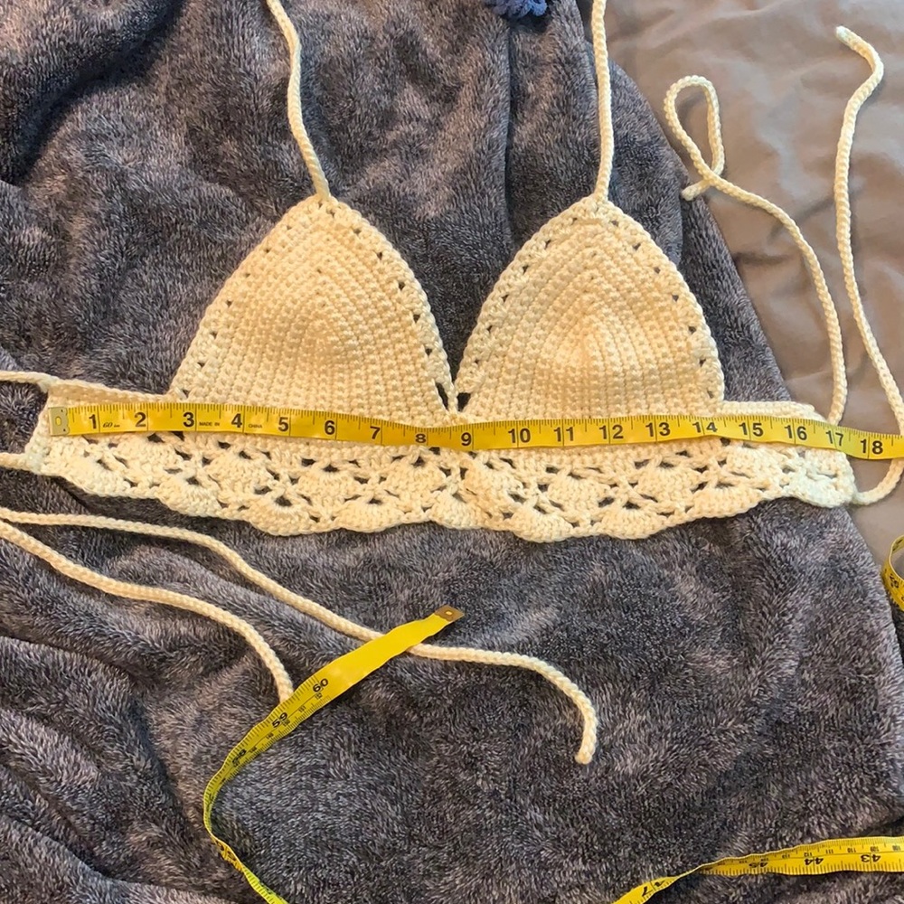 Hand crocheted top